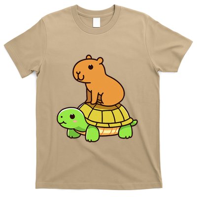 Kawaii Capybara And Turtle Backpack T-Shirt