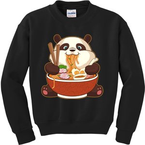 Kawaii Cute Anime Panda Otaku Japanese Ra Noodles Gift Kids Sweatshirt