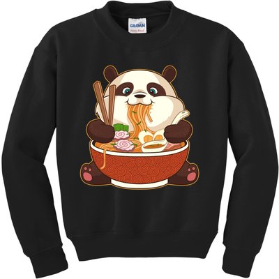 Kawaii Cute Anime Panda Otaku Japanese Ra Noodles Gift Kids Sweatshirt