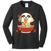 Kawaii Cute Anime Panda Otaku Japanese Ra Noodles Gift Kids Long Sleeve Shirt