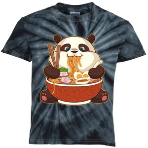 Kawaii Cute Anime Panda Otaku Japanese Ra Noodles Gift Kids Tie-Dye T-Shirt