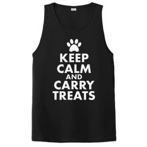 Keep Calm And Carry Treats Dog Trainer Funny PosiCharge Competitor Tank