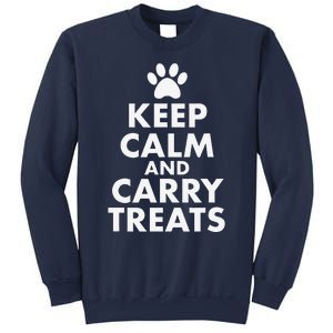 Keep Calm And Carry Treats Dog Trainer Funny Sweatshirt