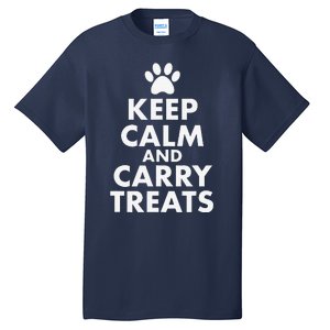 Keep Calm And Carry Treats Dog Trainer Funny Tall T-Shirt