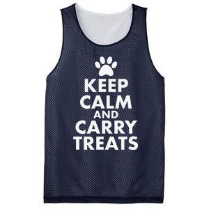 Keep Calm And Carry Treats Dog Trainer Funny Mesh Reversible Basketball Jersey Tank