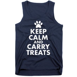 Keep Calm And Carry Treats Dog Trainer Funny Tank Top