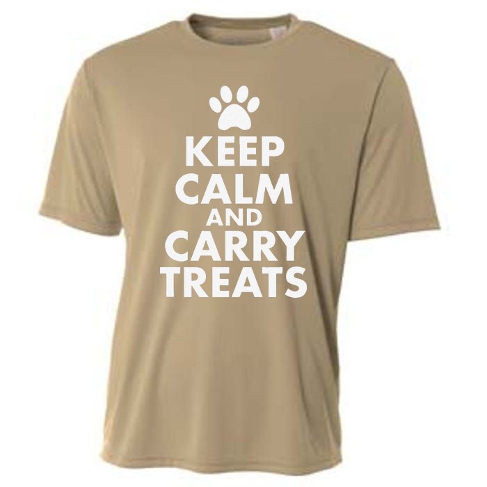 Keep Calm And Carry Treats Dog Trainer Funny Cooling Performance Crew T-Shirt