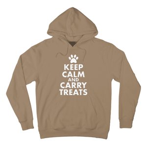 Keep Calm And Carry Treats Dog Trainer Funny Hoodie