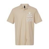 Keep Calm And Carry Treats Dog Trainer Funny Softstyle Adult Sport Polo