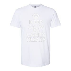 Keep Calm And Carry Treats Dog Trainer Funny Softstyle CVC T-Shirt