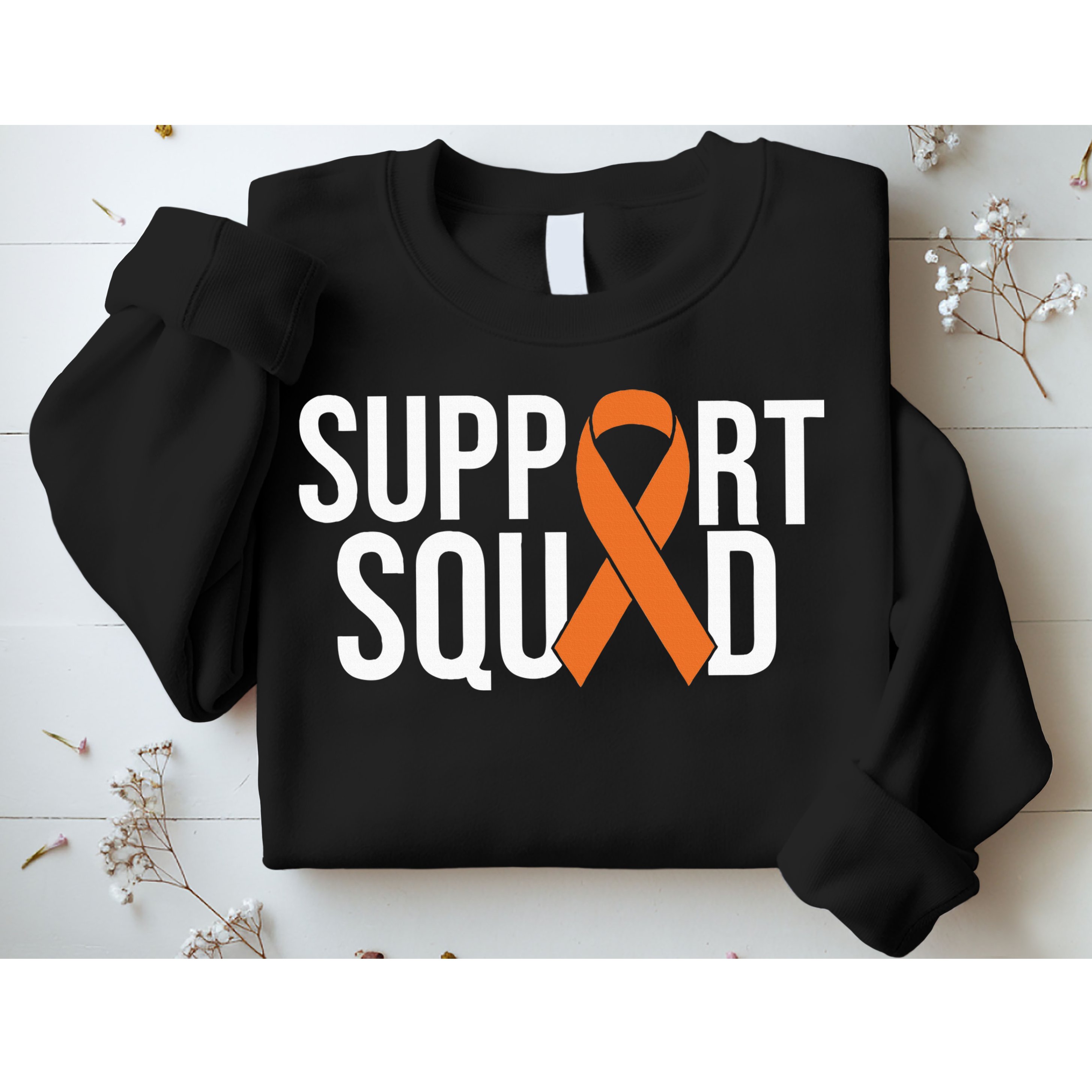 Kidney Cancer Awareness Orange Ribbon Sweatshirt