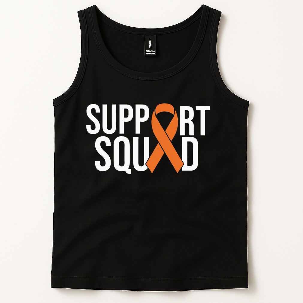 Kidney Cancer Awareness Orange Ribbon Tank Top