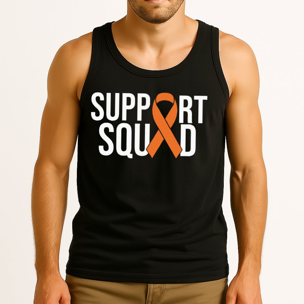 Kidney Cancer Awareness Orange Ribbon Tank Top