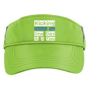 Kicking CancerS Ass One Day At A Time Gift Adult Drive Performance Visor