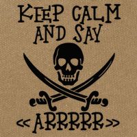 Keep Calm And Say Arrrr Talk Like A Pirate Day Cotton Canvas Backpack