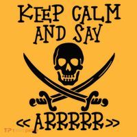 Keep Calm And Say Arrrr Talk Like A Pirate Day Pom Pom 12in Knit Beanie