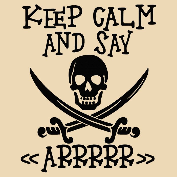 Keep Calm And Say Arrrr Talk Like A Pirate Day Bag