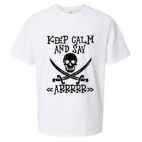 Keep Calm And Say Arrrr Talk Like A Pirate Day Sueded Cloud Jersey T-Shirt