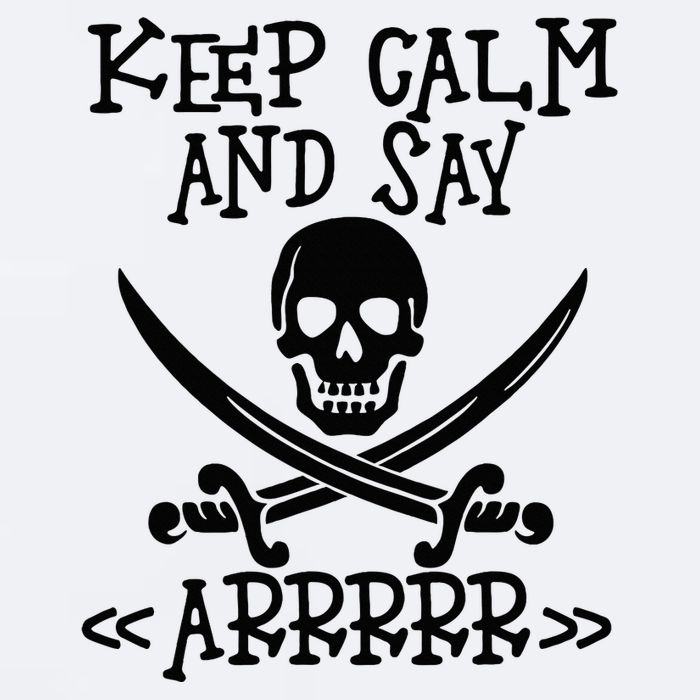Keep Calm And Say Arrrr Talk Like A Pirate Day Sueded Cloud Jersey T-Shirt