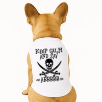 Keep Calm And Say Arrrr Talk Like A Pirate Day Doggie Tank