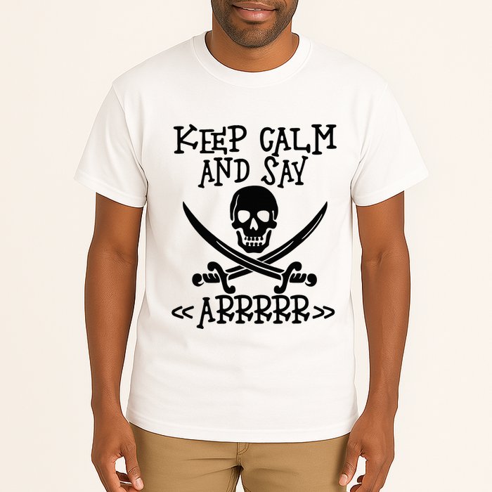 Keep Calm And Say Arrrr Talk Like A Pirate Day Tall T-Shirt