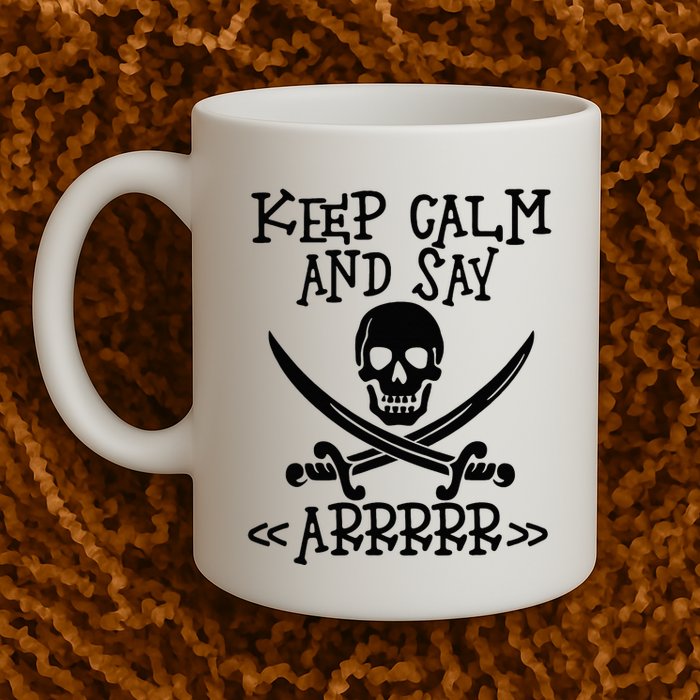 Keep Calm And Say Arrrr Talk Like A Pirate Day Mug