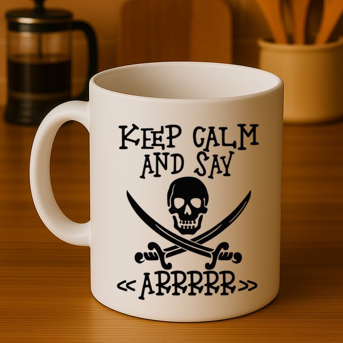 Keep Calm And Say Arrrr Talk Like A Pirate Day Mug