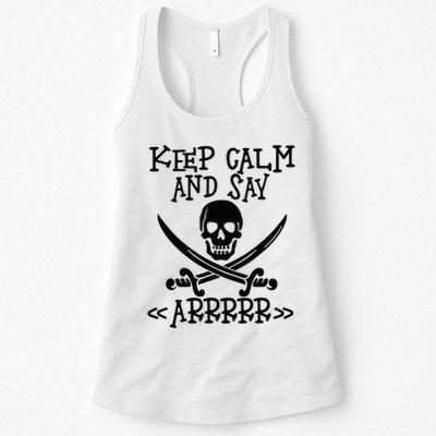 Keep Calm And Say Arrrr Talk Like A Pirate Day Womens Tank Top