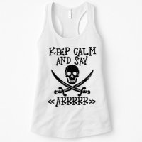 Keep Calm And Say Arrrr Talk Like A Pirate Day Womens Tank Top