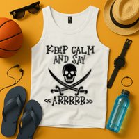 Keep Calm And Say Arrrr Talk Like A Pirate Day Tank Top