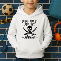 Keep Calm And Say Arrrr Talk Like A Pirate Day Kids Hoodie