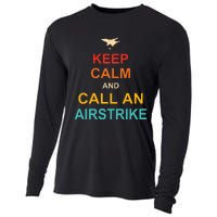 Keep Calm And Call An Airstrike Cooling Performance Long Sleeve Crew