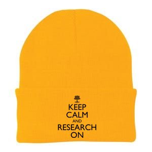 Keep Calm And Research On Genealogy Funny Gift Knit Cap Winter Beanie