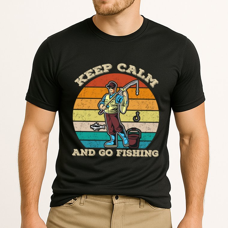 Keep Calm And Go Fishing Performance Shirt