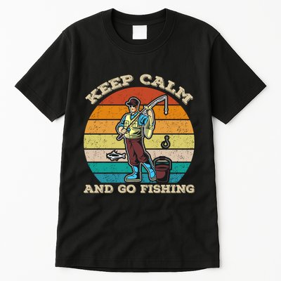 Keep Calm And Go Fishing Tall T-Shirt