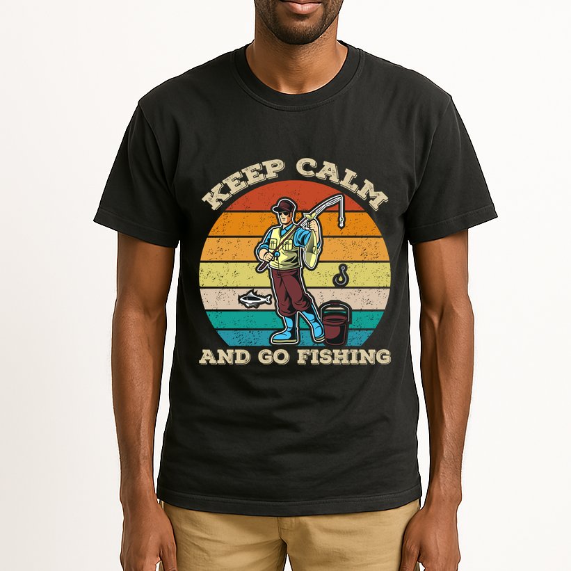 Keep Calm And Go Fishing Tall T-Shirt