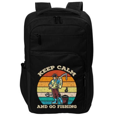Keep Calm And Go Fishing Impact Tech Backpack
