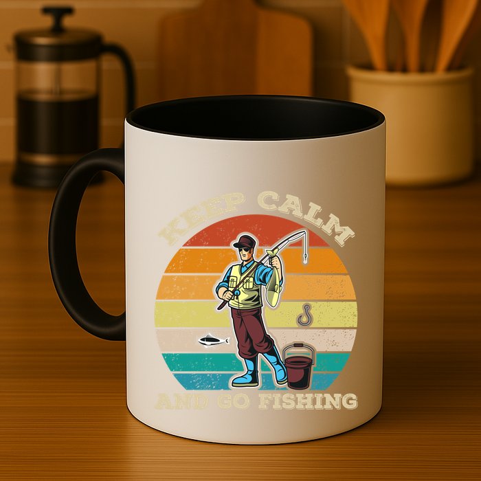 Keep Calm And Go Fishing Mug