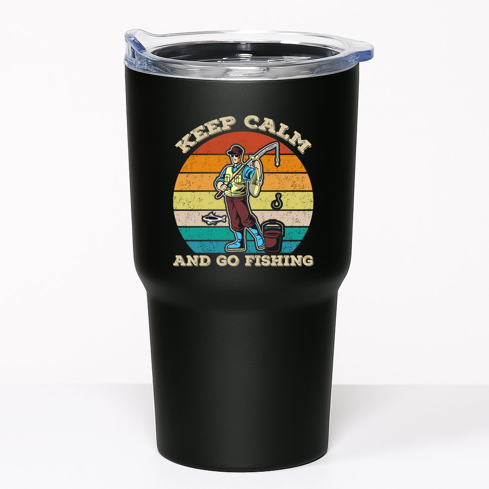 Keep Calm And Go Fishing Tumbler