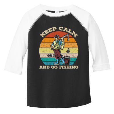 Keep Calm And Go Fishing Toddler Fine Jersey T-Shirt