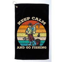 Keep Calm And Go Fishing Golf Towel
