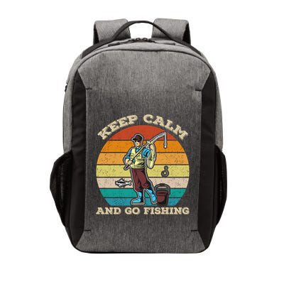 Keep Calm And Go Fishing Vector Backpack