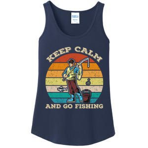 Keep Calm And Go Fishing Ladies Essential Tank