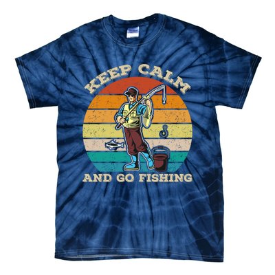 Keep Calm And Go Fishing Tie-Dye T-Shirt