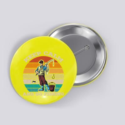 Keep Calm And Go Fishing Button