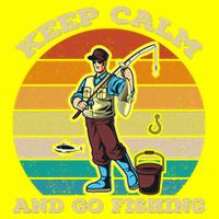 Keep Calm And Go Fishing 25L Jumbo Tote