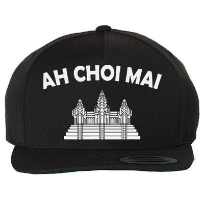 Khmer Cambodian Ah Choi Mai Kingdom Of Cambodia Heritage Wool Snapback Cap