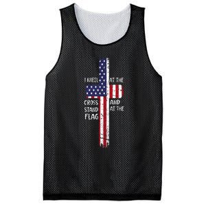 Kneel Cross At The Cross Memorial Day Never Forget Veteran Mesh Reversible Basketball Jersey Tank