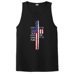 Kneel Cross At The Cross Memorial Day Never Forget Veteran PosiCharge Competitor Tank