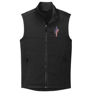 Kneel Cross At The Cross Memorial Day Never Forget Veteran Collective Smooth Fleece Vest